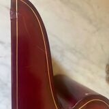 Pair of Italian leather bookends from the 60s