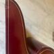 Pair of Italian leather bookends from the 60s