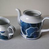 Villeroy et Boch pot à lait et théière cafetière décor Blue Cloud en porcelaine