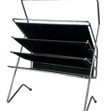 1960s/1970s Newspaper Holder Metal Plastic Space Age Mid Century