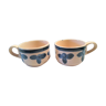 Pair of vintage sandstone cups