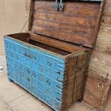 Antique Burmese teak dowry chest