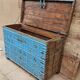 Ancien coffre de dot en teck birman