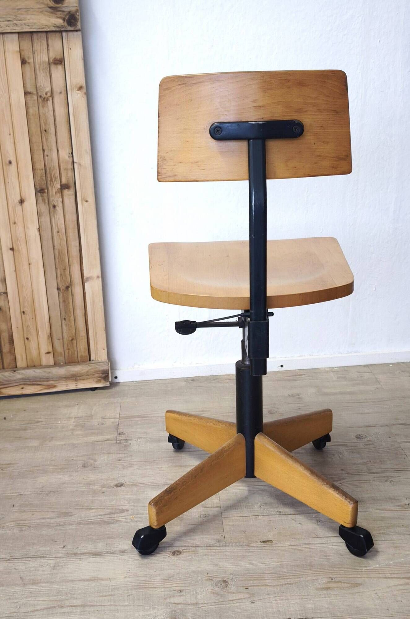 Chaise de bureau Stoll Giroflex / chaise d'architecte, design industriel de