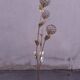 Floral floor lamp in pearlescent Capiz, 1970s.