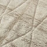 Berber berber carpet beni ouarain white diamond white frame