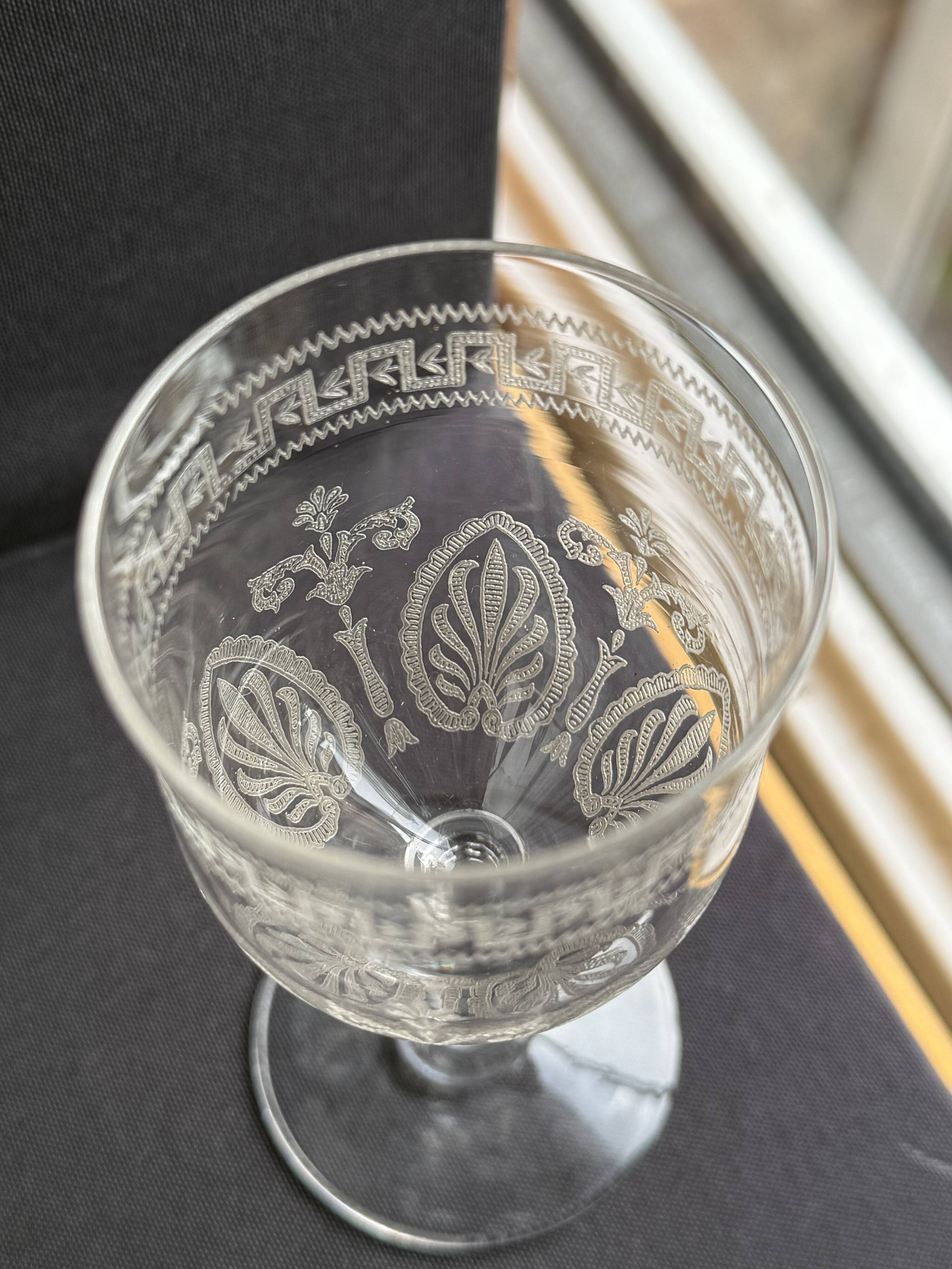 6 White wine glasses – Saint Louis Pasteur service