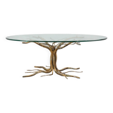 Mid-century forged metal coffee table by Salvino Marsura, Italy 1960s