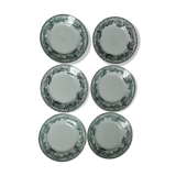 Set de 6 assiettes plates en terre de fer Guadeloupe Saint Amand