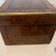Blackened wooden glove box Napoleon III marquetry Boulle XIX century