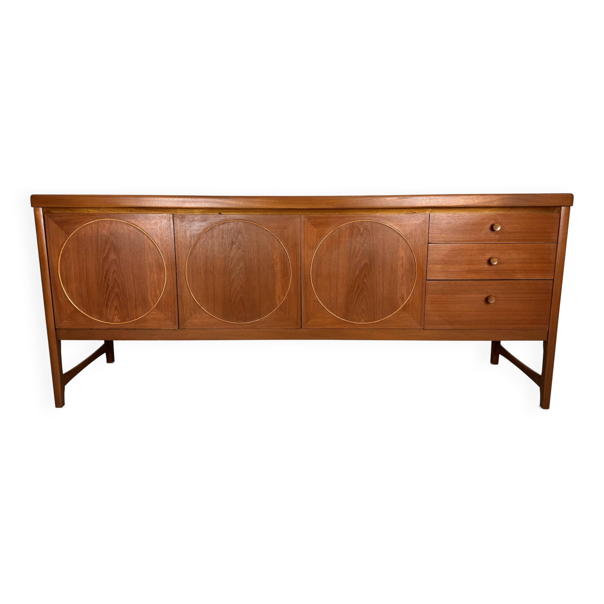 Unique vintage teak sideboard from the 1960s, produced by Nathan.