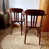 Vintage Stella chair pair – wood, 1950s