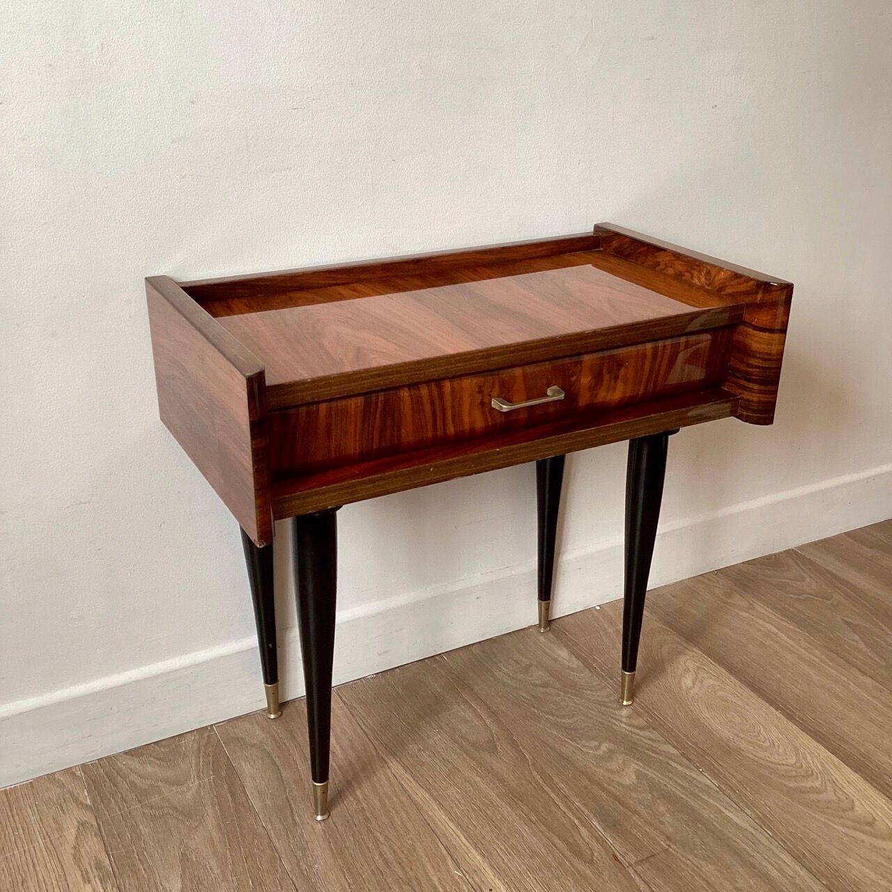 Lacquered bedside table