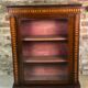 Low English style showcase/bookcase in mahogany and mahogany veneer 1930