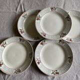 Flat plates Sarreguemines model Christiane