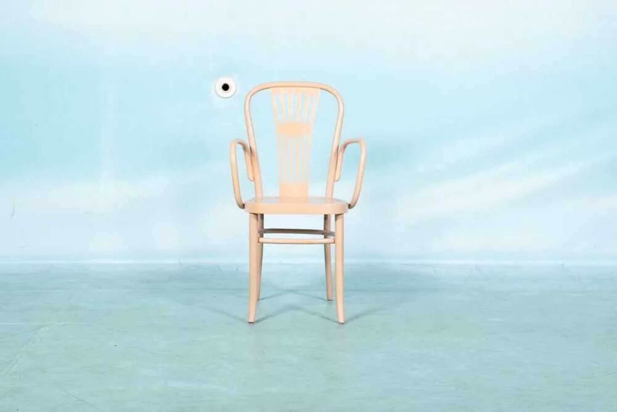 Ensemble de deux fauteuils en bois style Thonet, vintage rétro
