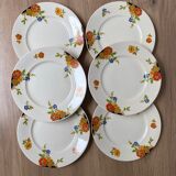 Set of 6 dessert plates