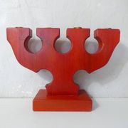 vintage painted wooden candlestick Scandinavian style