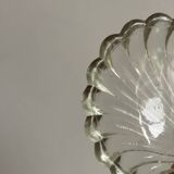 2 glass shell butter dishes.
