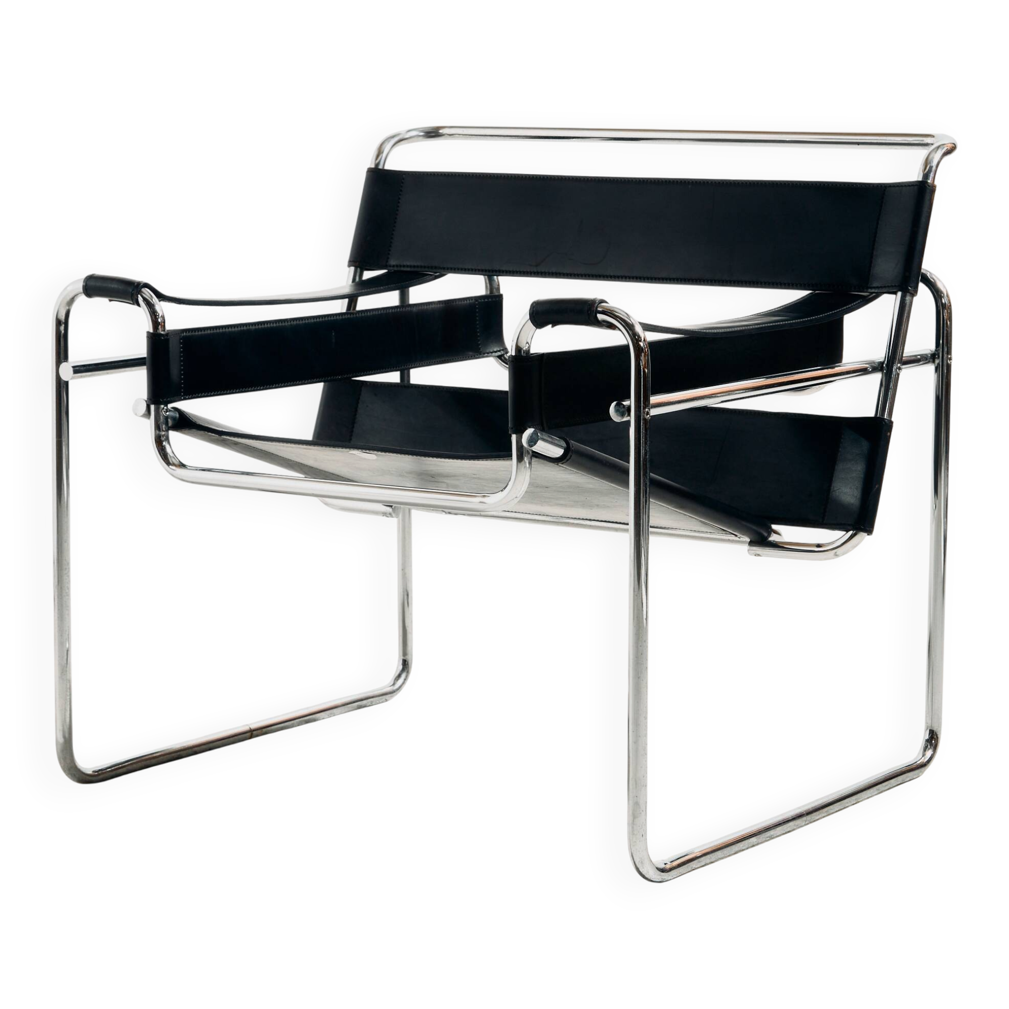 B3 Armchair / Wassily by Marcel Breuer for Gavina