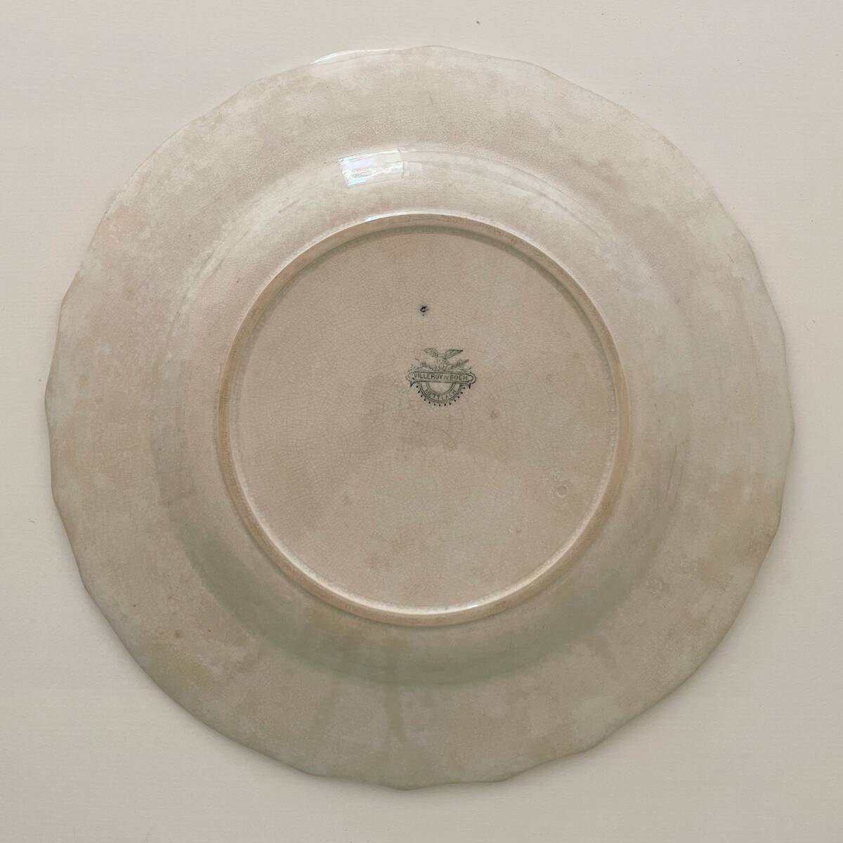 1 Old dish 19th century - Villeroy and Boch Mettlach