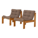 Paire de fauteuils "Neapel" en pin