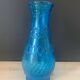 Large blue Italian glass vase