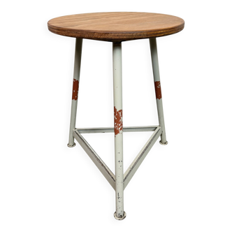 Grey Industrial Workshop Stool, 1960s