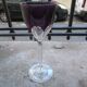 Baccarat crystal wine glass 12cl model Genova lined Amethyst 19.1cm
