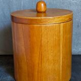 Vintage varnished solid blond wood box