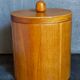 Vintage varnished solid blond wood box
