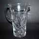 Pitcher in richly cut crystal, 1950