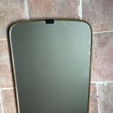 Vintage 1960 free-form mirror known as a rear-view mirror.