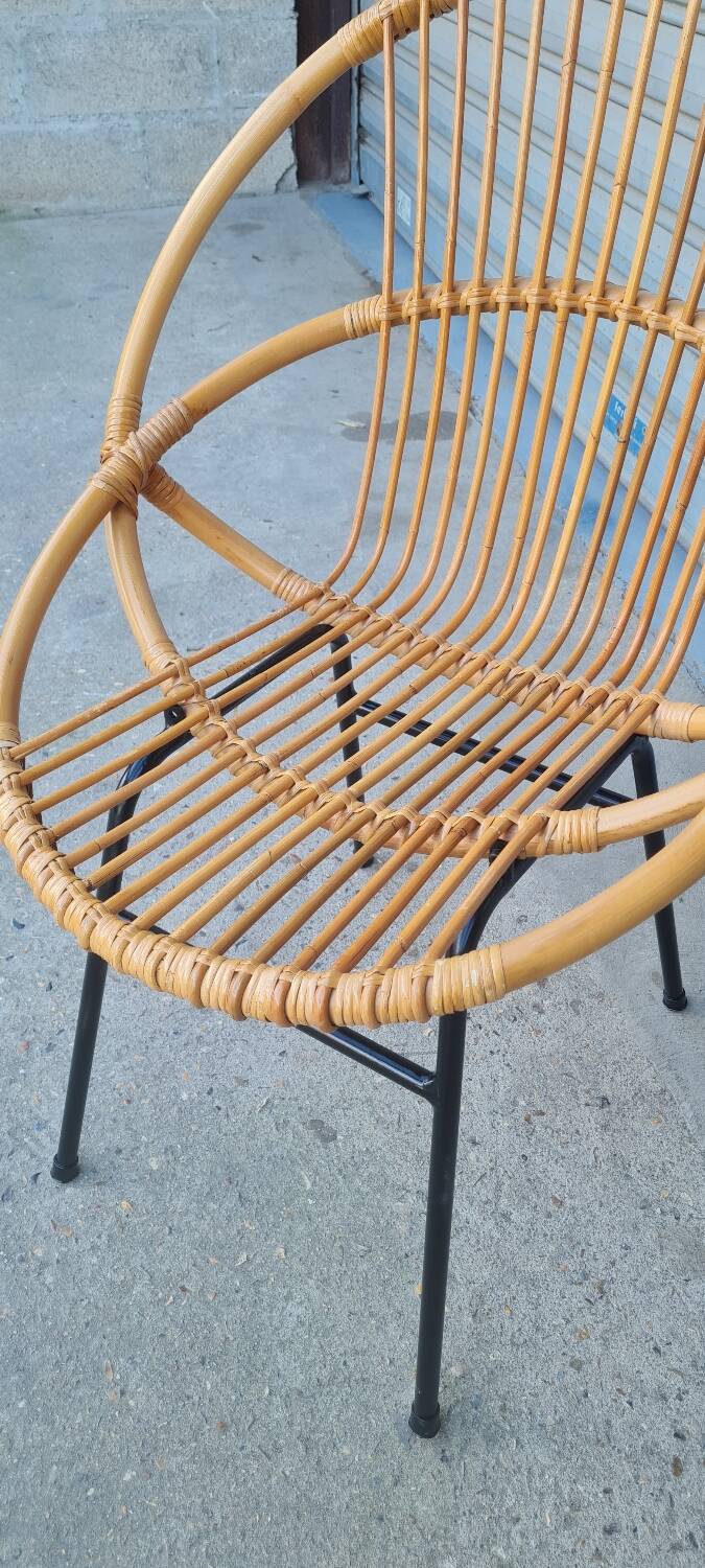 Rattan armchair