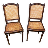 Louis XVI style caned chairs