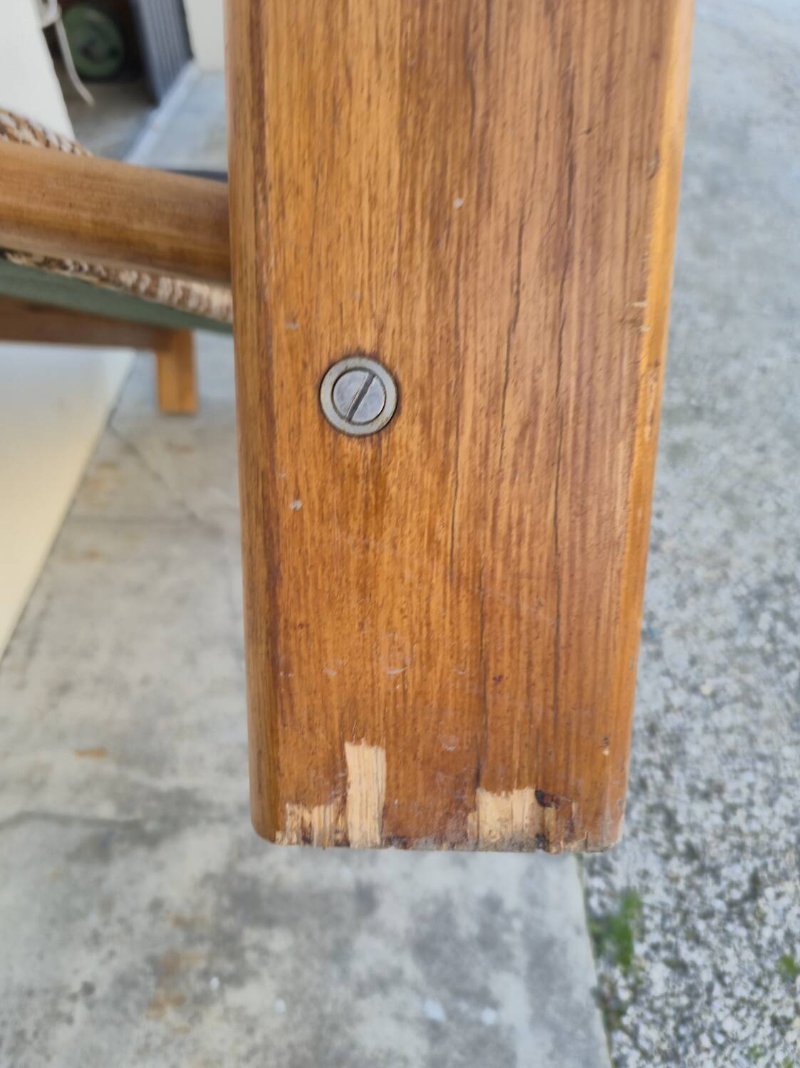 Vintage 3-seater pine sofa, Brutalist style, 1980s