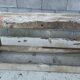 Wooden carpenter's workbench with iron and wooden vice