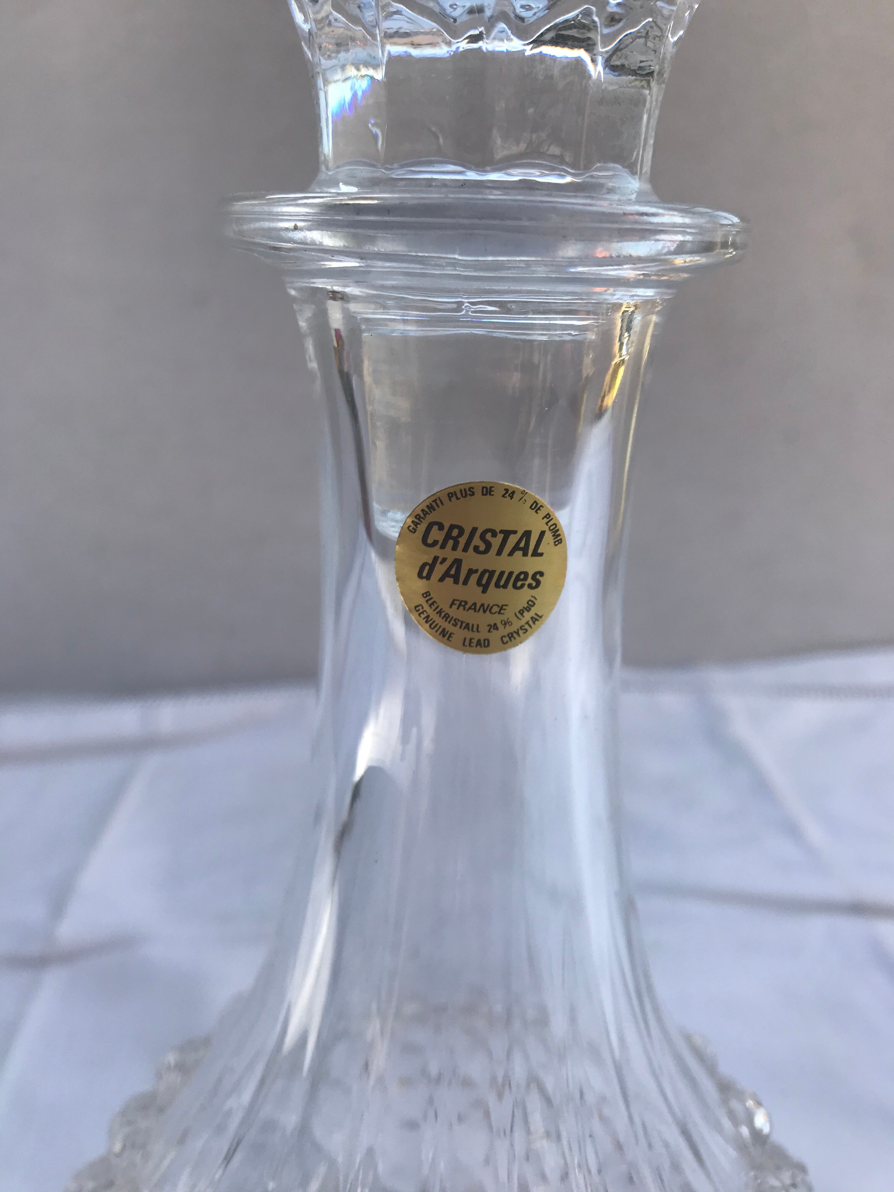 Former Arques cristal carafe