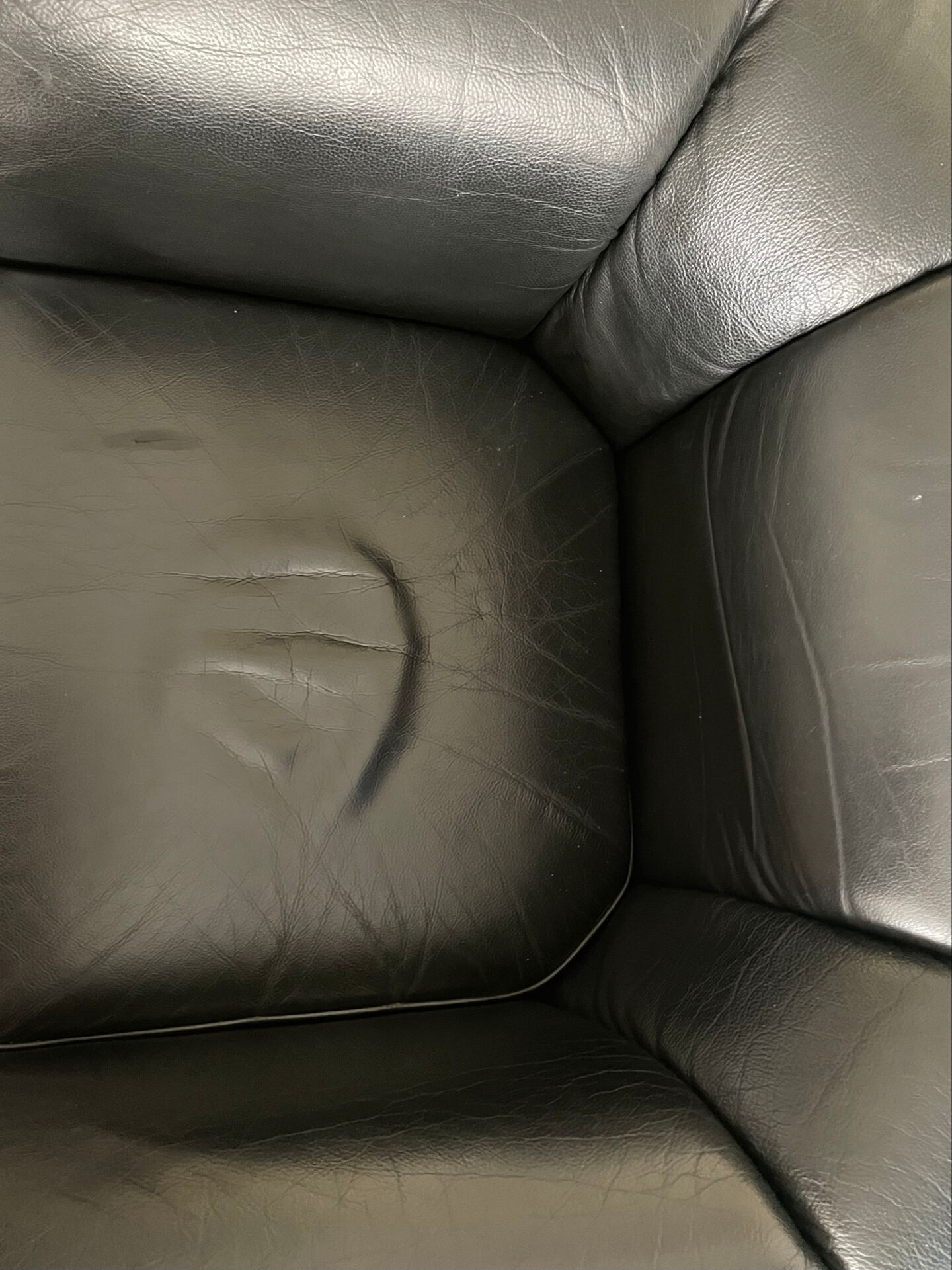 Paire fauteuils Tub cuir noir