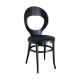 BAUMANN black seagull chair black skai