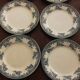 Lot 10 plates Plate Terre de Fer Bleu Moulin des Loups La Vallière