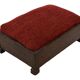 Pouf Art Déco design des années 30, tabouret minimaliste modèle bas.