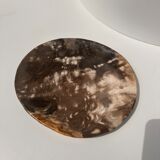 Dish in petrified wood
