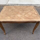 Table à manger Louis XV extensible XVIIIème rénovée en chêne massif 200