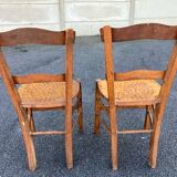 Vintage Bistro Wood Chairs Stamped Luterma