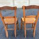 Vintage Bistro Wood Chairs Stamped Luterma