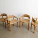 Danish Mid Century Wooden Sculptural Dining Chairs by Rainer Daumill, 1970s