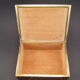Golden brass cigar box manufactured by Erhard & Söhne around 1920