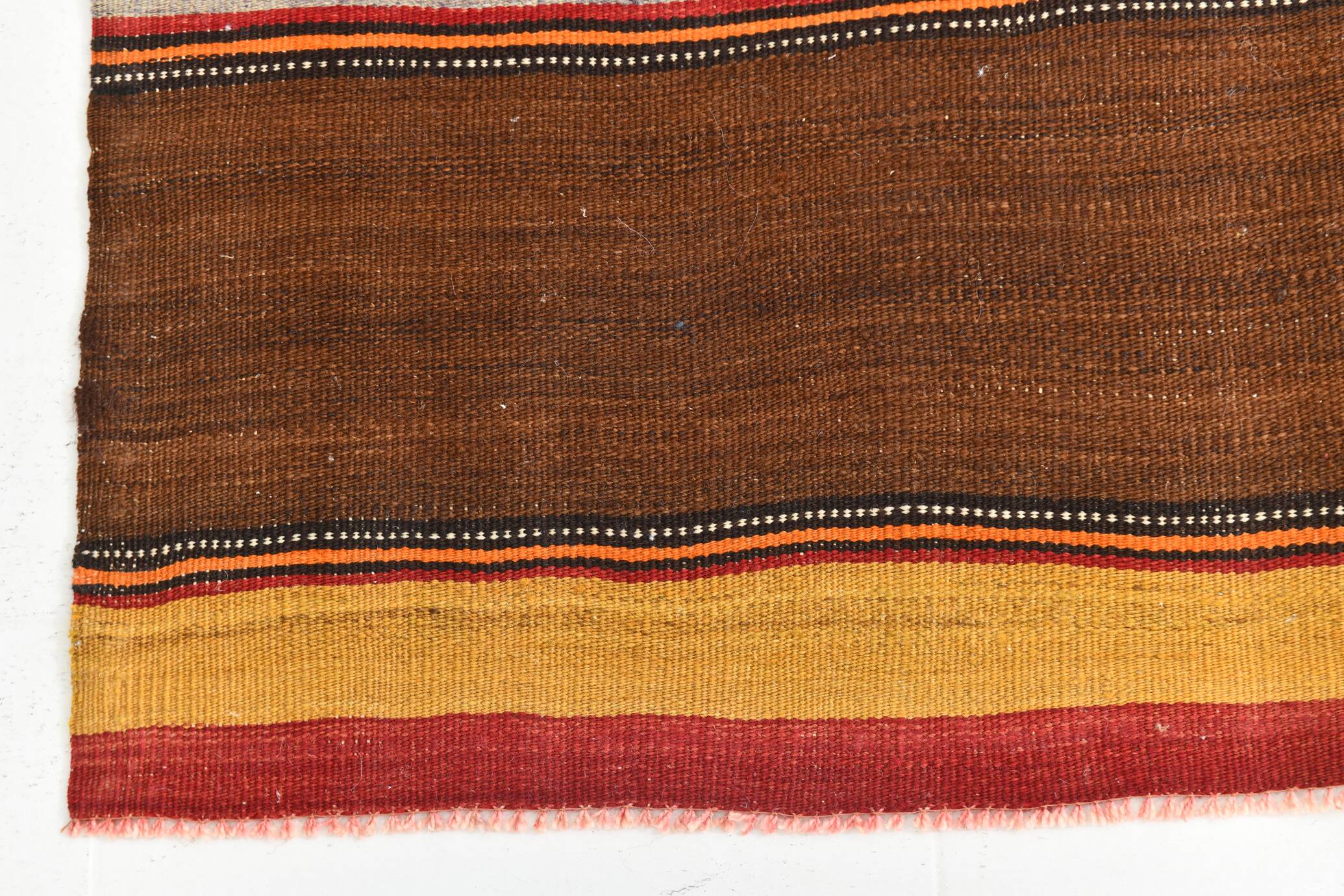 4x7 Handmade Red Anatolian Vintage Rug, 135x219Cm