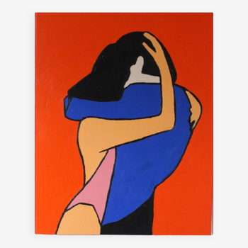 Original figurative painting "Only you" by Bodasca